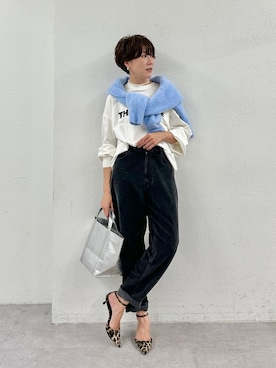 「アイテム（ピアス（両耳用））」を使った、aya_muto610さん（レディース・165cm）の秋コーディネート
