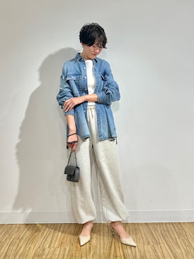 「アイテム（ピアス（両耳用））」を使った、aya_muto610さん（レディース・165cm）の冬コーディネート