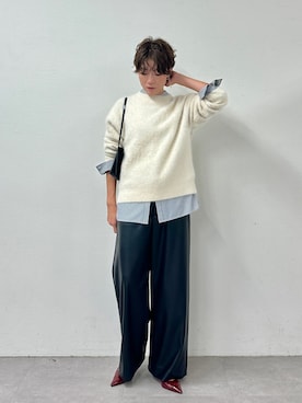 「アイテム（ピアス（両耳用））」を使った、aya_muto610さん（レディース・165cm）の秋コーディネート