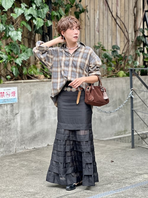 オーガンジーマーメイドスカート3 ブラック　36 オーガンジーマーメイドスカート3 ブラック 36 Whim Gazette スカート