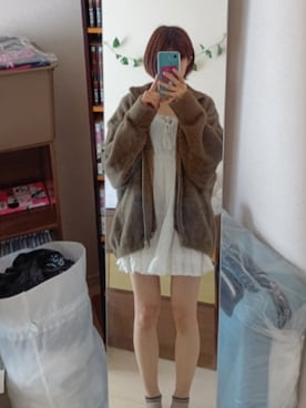 「GRL（グレイル）のアイテム（ワンピース/ドレス）」を使った、パピコさん（レディース・157cm）の春コーディネート