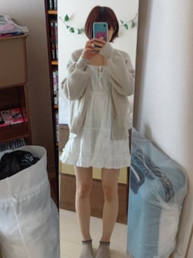 「GRL（グレイル）のアイテム（ワンピース/ドレス）」を使った、パピコさん（レディース・157cm）の春コーディネート