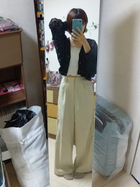 「PAGEBOY（ページボーイ）のアイテム（ジャケット/アウター）」を使った、パピコさん（レディース・157cm）の春コーディネート