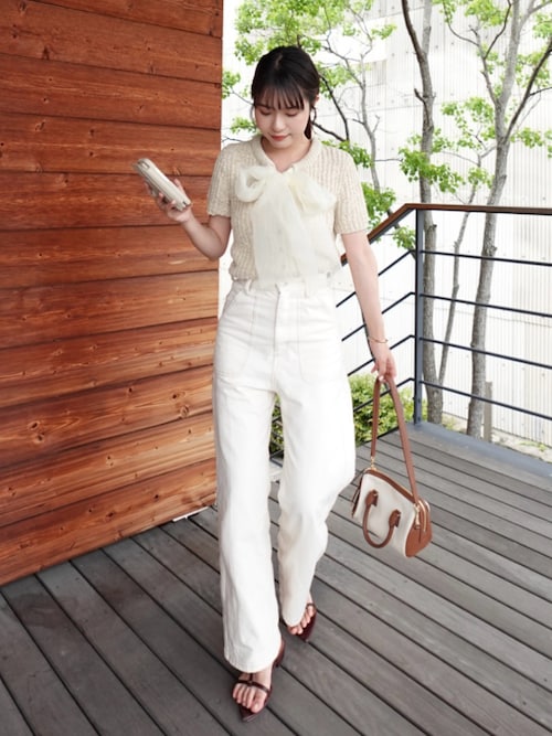 nuance wave lawgy patch denim White Ｆ nuance wave lawgy patch denim – eim online（エイム オンライン）