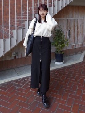 「アイテム（マスカラ）」を使った、ねっしー.さん（レディース・159cm）の冬コーディネート