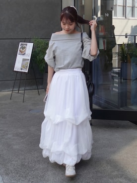「almo（アルモ）のアイテム」を使った、ねっしー.さん（レディース・159cm）の春コーディネート