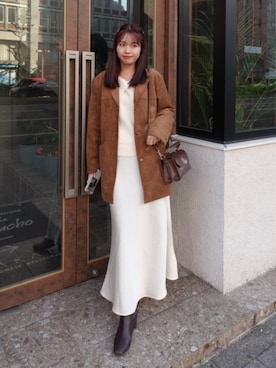 「アイテム（キャミソール）」を使った、ねっしー.さん（レディース・159cm）の秋コーディネート