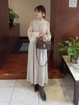 「アイテム（ハイライト/シェーディング）」を使った、ねっしー.さん（レディース・159cm）の冬コーディネート