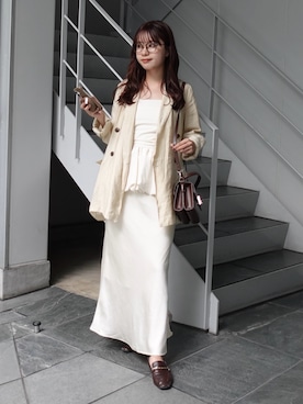 「アイテム（ファンデーション）」を使った、ねっしー.さん（レディース・159cm）の秋コーディネート