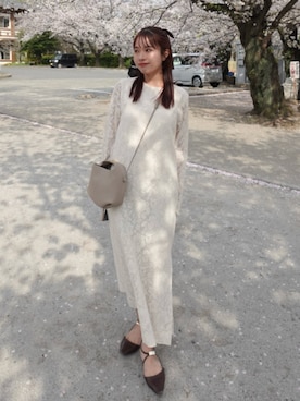 「Re:EDIT（リエディ）のアイテム」を使った、ねっしー.さん（レディース・159cm）の春コーディネート