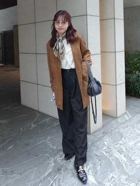 「アイテム（バンダナ/スカーフ）」を使った、ねっしー.さん（レディース・159cm・20代）の秋コーディネート