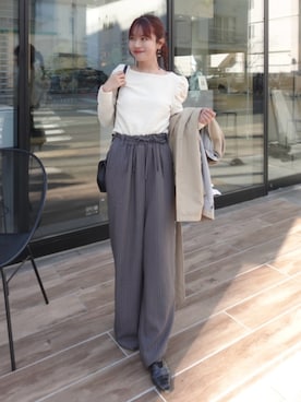 「SOYEN（ソイエン）のアイテム」を使った、ねっしー.さん（レディース・159cm）の春コーディネート