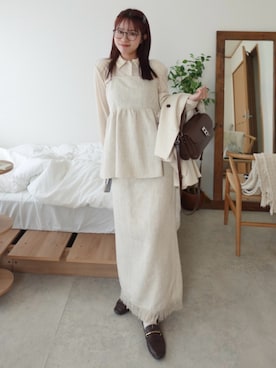 「アイテム（ファンデーション）」を使った、ねっしー.さん（レディース・159cm）の春コーディネート