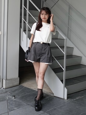 「アイテム（アイシャドウ）」を使った、ねっしー.さん（レディース・159cm）の夏コーディネート
