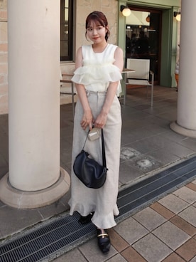 「coca（coca）（コカ）のアイテム」を使った、ねっしー.さん（レディース・159cm）の夏コーディネート