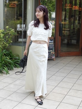 「uyu.（ウユ）のアイテム」を使った、ねっしー.さん（レディース・159cm）の夏コーディネート