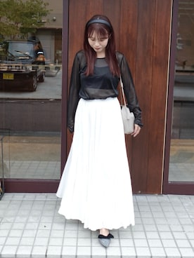 「アイテム（ファンデーション）」を使った、ねっしー.さん（レディース・159cm）の秋コーディネート