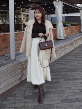 「アイテム（ファンデーション）」を使った、ねっしー.さん（レディース・159cm）の冬コーディネート