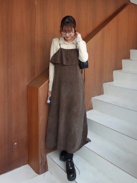 「アイテム（アイシャドウ）」を使った、ねっしー.さん（レディース・159cm）の冬コーディネート