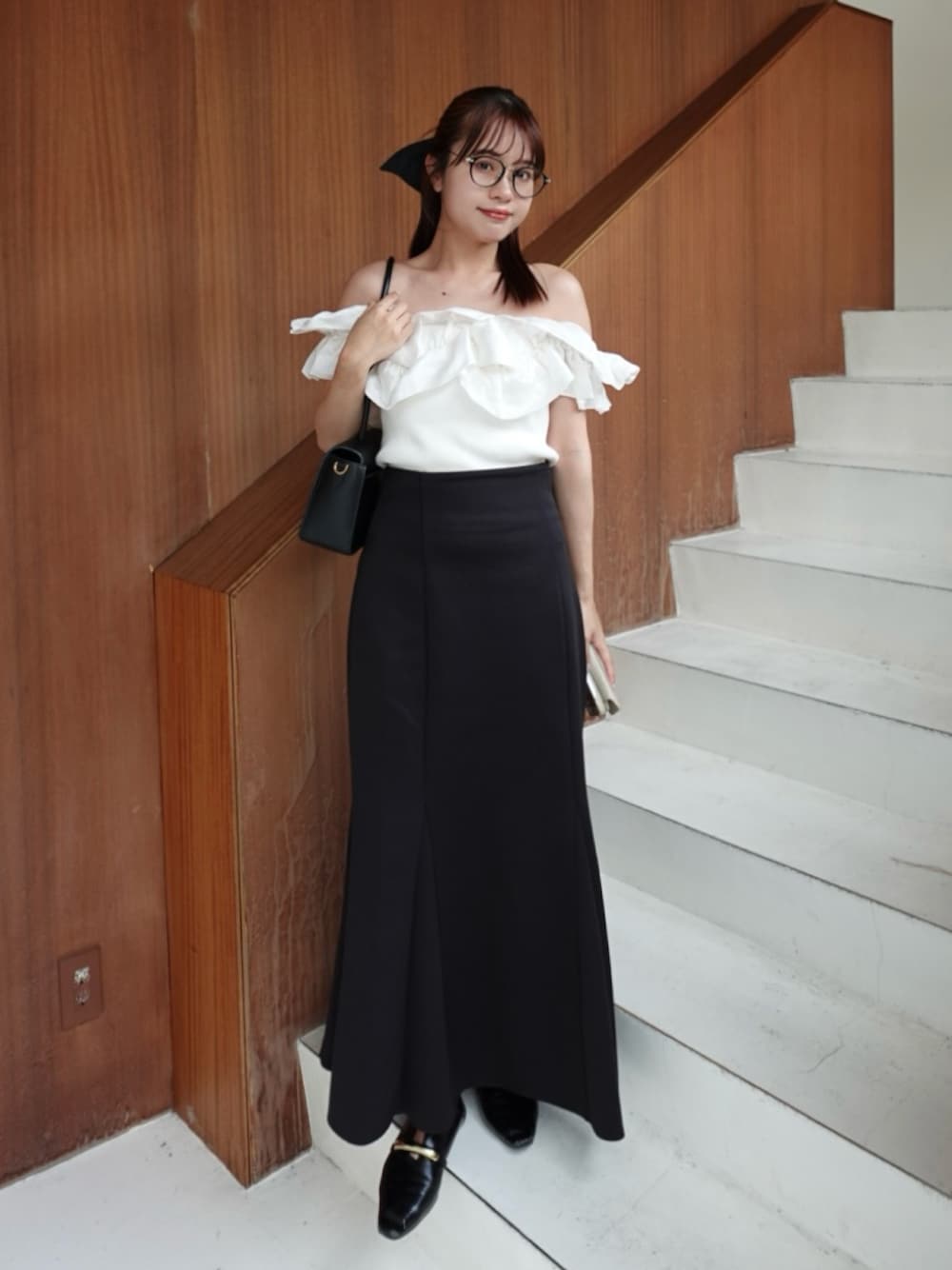 LILY BROWN／リリーブラウン デコラティブオフショルニットトップス LILY BROWN（リリーブラウン）の「デコラティブオフショルニット