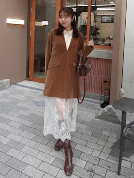 「アイテム（ヘアアクセサリー）」を使った、ねっしー.さん（レディース・159cm・20代）の冬コーディネート