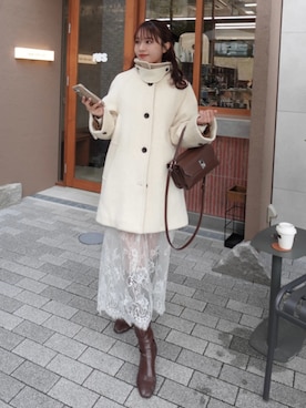 「アイテム（メイクアップ）」を使った、ねっしー.さん（レディース・159cm）の冬コーディネート