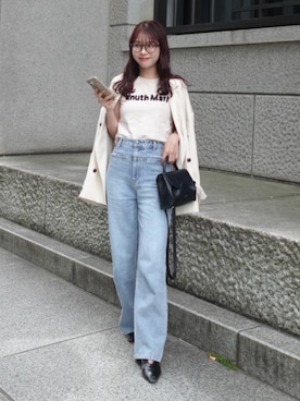 「アイテム（ファンデーション）」を使った、ねっしー.さん（レディース・159cm）の春コーディネート