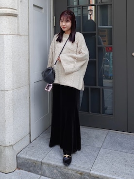 「アイテム（バレッタ/ヘアクリップ）」を使った、ねっしー.さん（レディース・159cm）の秋コーディネート