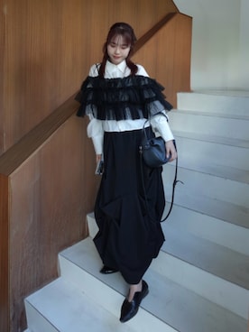 「STYLEMIXER（スタイルミキサー）のアイテム」を使った、ねっしー.さん（レディース・159cm）の春コーディネート