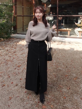 「アイテム（ベースメイク）」を使った、ねっしー.さん（レディース・159cm）の冬コーディネート