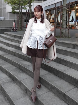 「アイテム（メイクアップ）」を使った、ねっしー.さん（レディース・159cm）の秋コーディネート