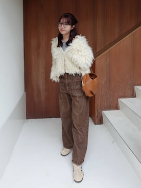 「アイテム（マスカラ）」を使った、ねっしー.さん（レディース・159cm）の秋コーディネート