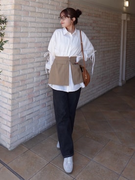 「アイテム（マスカラ）」を使った、ねっしー.さん（レディース・159cm）の冬コーディネート