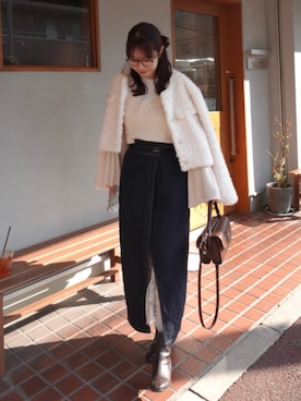 「アイテム（ファンデーション）」を使った、ねっしー.さん（レディース・159cm）の秋コーディネート