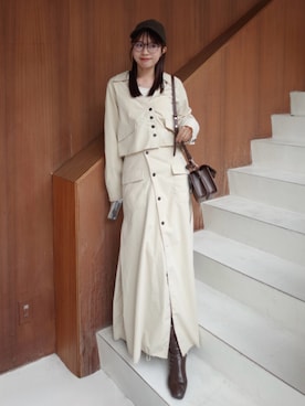 「アイテム（ファンデーション）」を使った、ねっしー.さん（レディース・159cm）の冬コーディネート