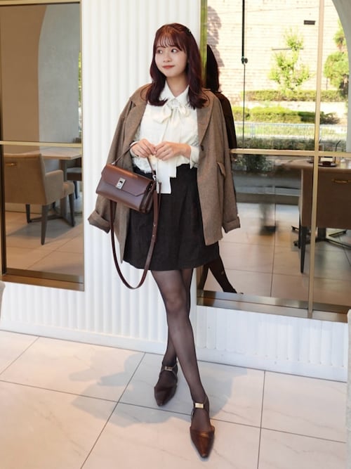 セール】ツイードコクーンミニスカートパンツ（スカート）｜STYLEMIXER