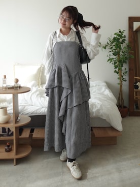 「rom&nd（ロムアンド）のアイテム（アイシャドウ）」を使った、ねっしー.さん（レディース・159cm）の夏コーディネート