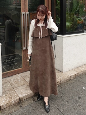 「アイテム（口紅/リップティント/グロス）」を使った、ねっしー.さん（レディース・159cm）の秋コーディネート