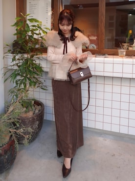 「アイテム（パンプス）」を使った、ねっしー.さん（レディース・159cm）の秋コーディネート