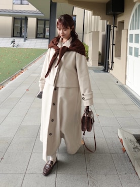 「アイテム（マスカラ）」を使った、ねっしー.さん（レディース・159cm）の冬コーディネート