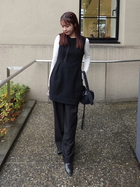 「SMELLY（スメリー）のアイテム」を使った、ねっしー.さん（レディース・159cm）の冬コーディネート