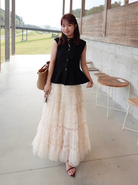 「アイテム（ベースメイク）」を使った、ねっしー.さん（レディース・159cm・20代）の夏コーディネート