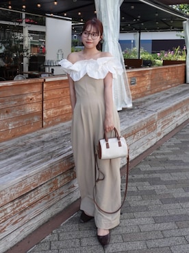 「EVOL（イーボル）のアイテム」を使った、ねっしー.さん（骨格ウェーブ・レディース・159cm）の夏コーディネート