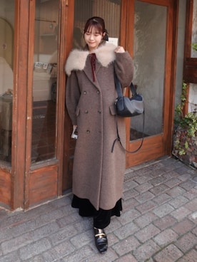 「アイテム（シュシュ）」を使った、ねっしー.さん（レディース・159cm）の冬コーディネート