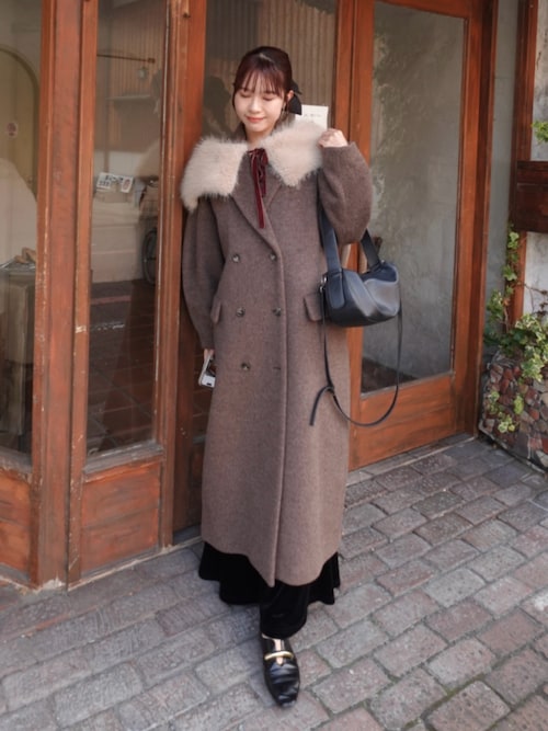 CLANE/クラネ】DOUBLE WOOL LONG COAT/ダブルウールロングコート