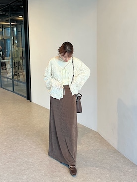 「select MOCA（セレクトモカ）のアイテム」を使った、ねっしー.さん（骨格ウェーブ・レディース・159cm）の秋コーディネート