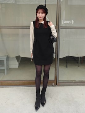 「アイテム（ベースメイク）」を使った、ねっしー.さん（レディース・159cm）の冬コーディネート