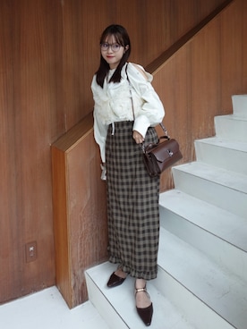 「アイテム（ベースメイク）」を使った、ねっしー.さん（レディース・159cm）の秋コーディネート