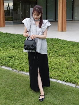 「アイテム（チーク）」を使った、ねっしー.さん（レディース・159cm）の春コーディネート