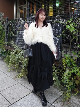「アイテム（バレッタ/ヘアクリップ）」を使った、ねっしー.さん（レディース・159cm）の秋コーディネート